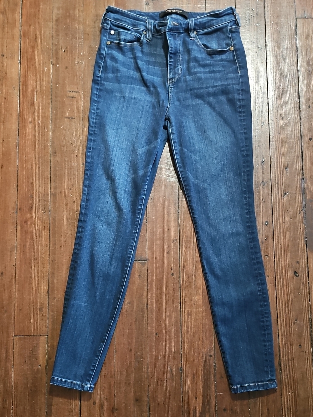 Liverpool Women's Skinny Jeans in Dark Blue Denim